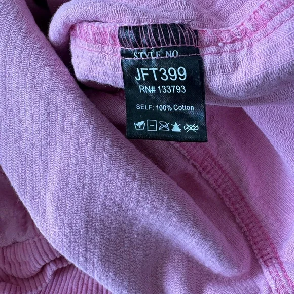 POL Vibrant Pink Distressed Corduroy Jacket Size Large - Picture 5 of 5